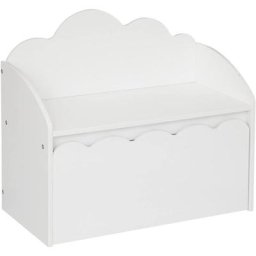 Banc coffre douceur nuage Blanc Atmosphera