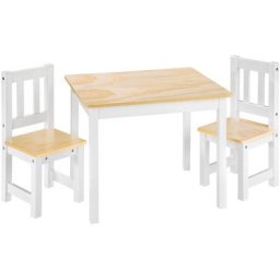 Tectake - 1 Table et 2 Chaises Enfant, Table d'Activité en Bois - ensemble table et chaises enfant,
