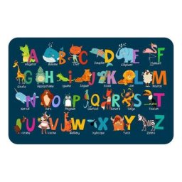 Paris Prix - Set de Table Imprimé Enfant Abcdaire 28x44cm Bleu