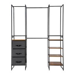 Armoire dressing modulable - 6 pièces - Livraison gratuite - Marron