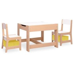 Vidaxl - Table pour enfants avec 2 chaises mdf Brown