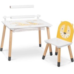 Beeloom - Table de jeu pour enfants en bois avec 1 chaise - jungle drum