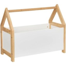 Atmosphera - Coffre maison 60x30x50 blanc créateur d'intérieur - Blanc