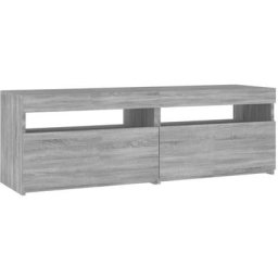 Meuble tv avec lumières led Sonoma gris 120x35x40 cm Vidaxl Sonoma gris