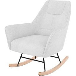 Rocking chair Shaun blanc - Blanc