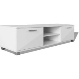 Meuble tv à haute brillance blanc 120 x 40,3 x 34,7 cm Vidaxl Blanc brillant