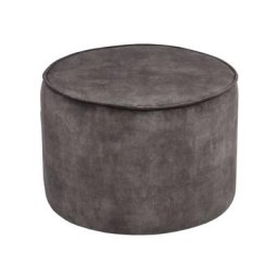 Label51 - Pouf Tibo 55x55x40 cm Anthracite Velours Anthracite