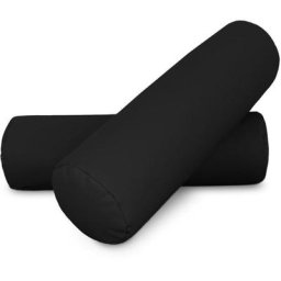 Coussin cylindrique 50x15 Noir PACK 2 UNITÉS 50x15 Noir - Noir