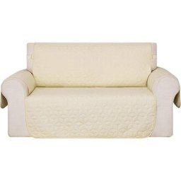 Housse de Canapé Antidérapant avec Pochette, 1 Pièce, 116x190 cm, Beige - Beige - Deconovo