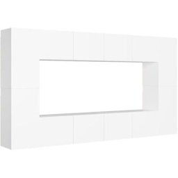 Vidaxl - Ensemble de meubles tv 8 pcs Blanc Aggloméré Blanc