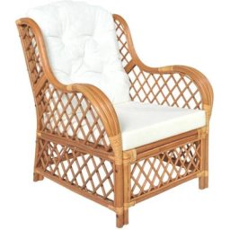 Vidaxl - Canapé avec coussin Marron clair Rotin naturel et lin Light brown