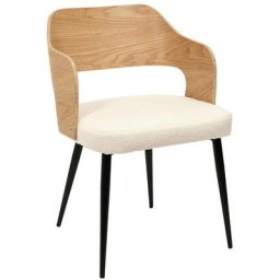 Fauteuil bouclette Loki - Blanc