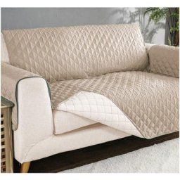 Acomoda Textil - Housse de canapé réversible Beige 4 places .