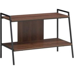 Meuble tv avec 2 Niveaux de Rangement pour Television Jusqu'a 81 cm, Meuble tv avec Sangle