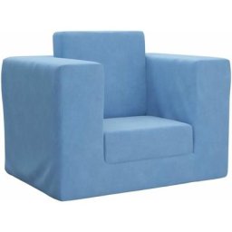 Canapé pour enfants Bleu Peluche douce