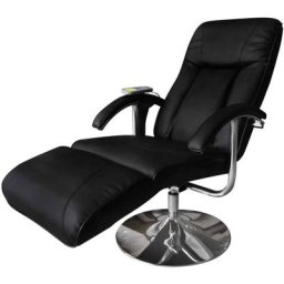 Fauteuil de massage Noir Similicuir Vidaxl Noir