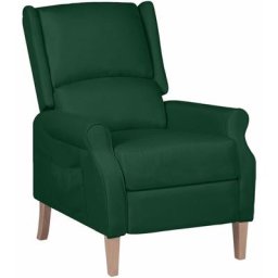 Vidaxl - Fauteuil inclinable Vert foncé Tissu Vert foncé