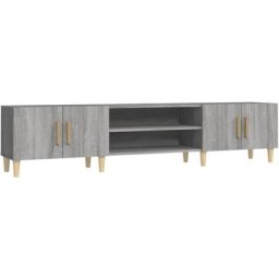 Meuble tv sonoma gris 180x31,5x40 cm bois d'ingénierie Vidaxl Grey sonoma