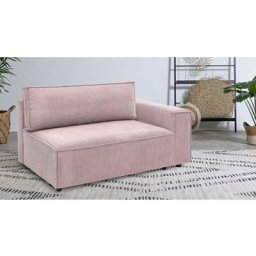 Canapé modulable Bobochic Chauffeuse 2 places avec accoudoir pour canapé modulable nihad tissu
