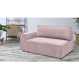 Canapé modulable Bobochic Chauffeuse 2 places avec accoudoir pour canapé modulable nihad tissu