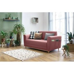 Canapé droit convertible Bobochic xs - Canapé droit convertible déplimousse pigalle Rose - Rose