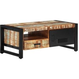 Table basse 100x50x41 cm Bois de récupération massif Vidaxl n/a