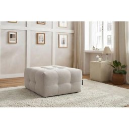 Canapé modulable Bobochic Pouf pour canapé modulable kleber Beige - Beige