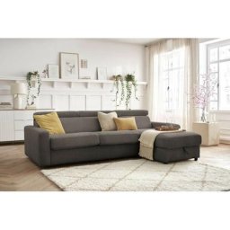 Canapé d'angle convertible Bobochic Canapé d'angle réversible convertible coffre monaco velours