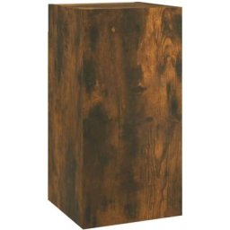 Meuble TV Chêne fumé 30,5x30x60 cm Bois d'ingénierie vidaXL - Chêne fumé
