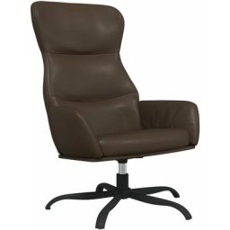 Chaise de relaxation Marron Similicuir Vidaxl Brown