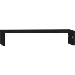 Support de moniteur Noir 50x27x10 cm Bois de pin solide Vidaxl Noir