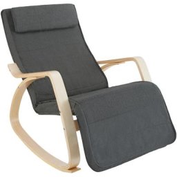 Fauteuil à bascule Onda - gris foncé