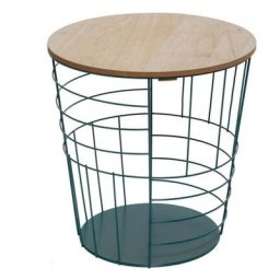 Table café déco métal kumi pop Atmosphera bleu - bleu