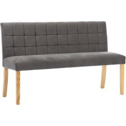 Banc 140 cm Gris Velours Vidaxl Gris
