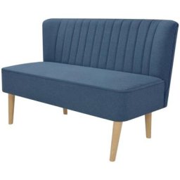 Canapé 117 x 55,5 x 77 cm Tissu Bleu Vidaxl Blue