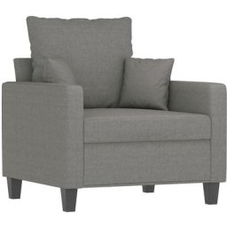 Fauteuil Gris foncé 60 cm Tissu Vidaxl Gris foncé