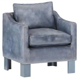 Fauteuil Gris Cuir véritable Vidaxl Gris