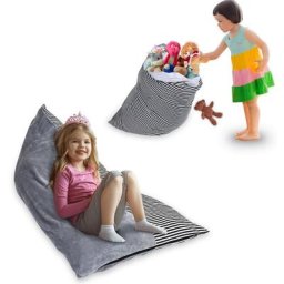 Pouf Poire Geant Enfant Peluche Sac Haricots Pouf Adultes, 200L Sac fèves Pouf Rangement Jouets