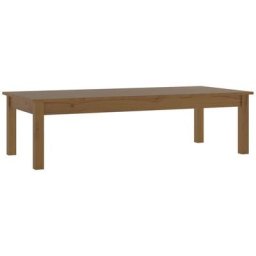 Table basse Marron miel 110x50x30 cm Bois massif de pin Vidaxl marron miel