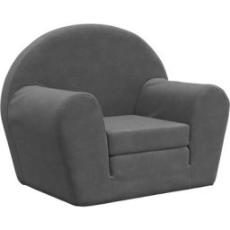 Canapé pour enfants Anthracite Peluche douce Vidaxl Anthracite