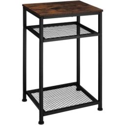 Tectake - Table d'appoint york 45,5x36x75,5cm - Table d'appoint style industriel, table de