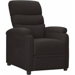 Fauteuil inclinable Noir Tissu Vidaxl Noir