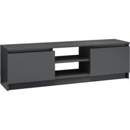 Meuble tv Gris brillant 120x30x35,5 cm Aggloméré Vidaxl gris brillant