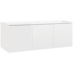 Meuble tv Blanc brillant 80x34x30 cm Aggloméré Vidaxl Blanc brillant