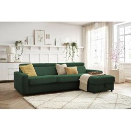 Canapé d'angle convertible BOBOCHIC - Canapé d'angle réversible convertible coffre MONACO velours