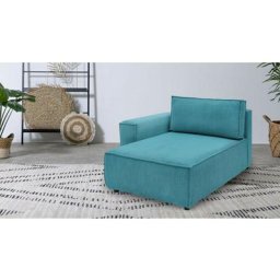 Canapé modulable Bobochic Méridienne avec accoudoir pour canapé modulable nihad tissu velours
