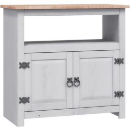 Meuble tv Gamme Corona pin mexicain Gris 80x43x78 cm Vidaxl Gris