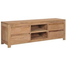 Vidaxl - Meuble tv 115x30x40 cm Bois de teck massif Brun