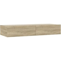 Meuble tv avec lumières led Chêne sonoma 90x35x15,5 cm Vidaxl Sonoma oak
