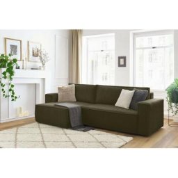 Canapé d'angle convertible Bobochic Canapé d'angle réversible convertible coffre nihad velours